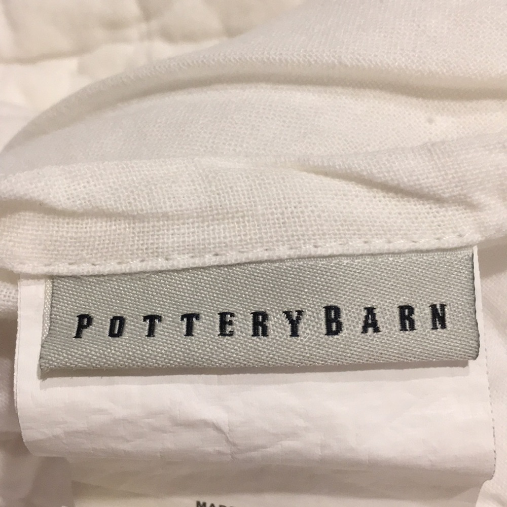 SOLD ✅ Pickstitch Euro Sham 26” x 26” Pottery Barn